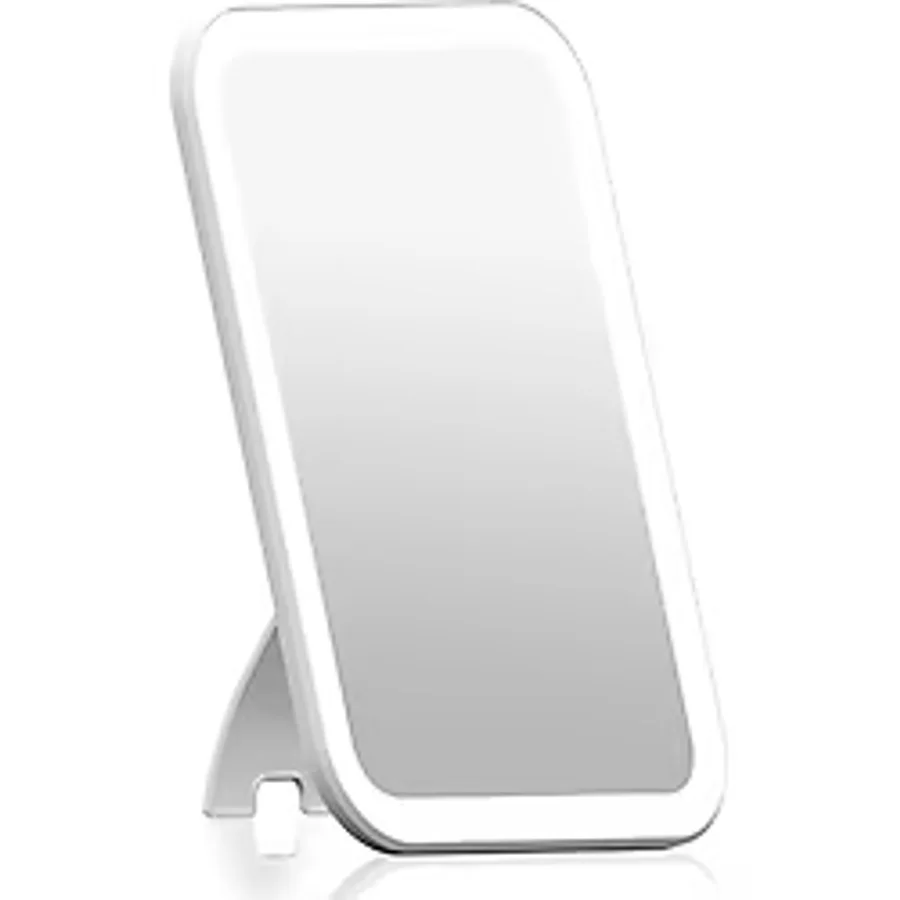 PoloSmart PSC20 Şarjlı Led Işıklı Makyaj Aynası Beyaz