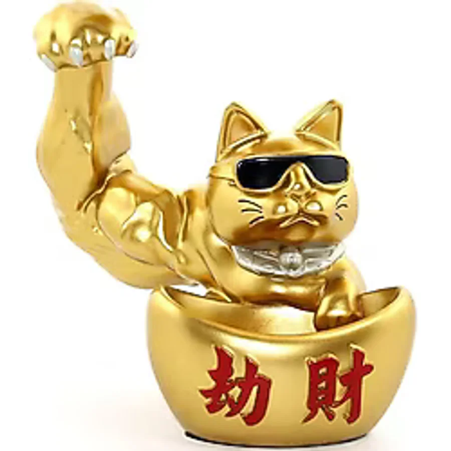 Polyester Şanslı Kedi Figürü Model 1