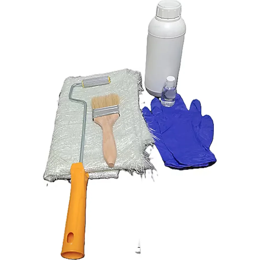 Polyester Tamir Fiber Reçine Tekne Tamiri Seti 1Kg