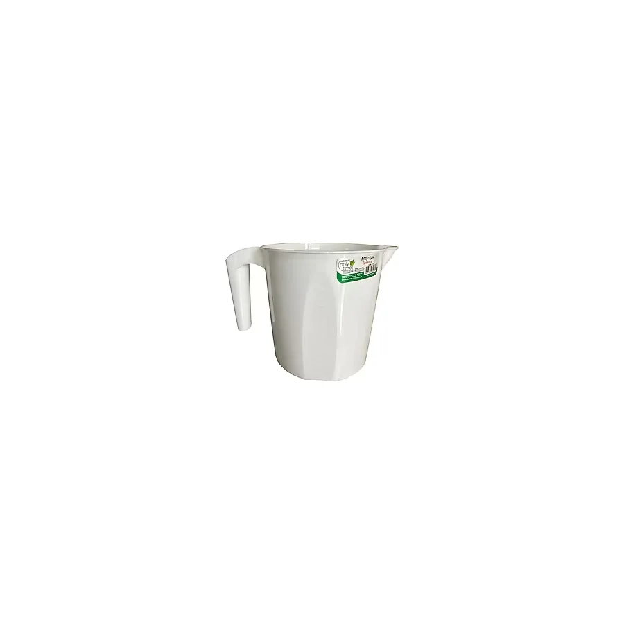 Polytime Plastik Beyaz Ölçekli Maşrapa - 1.5 Litre
