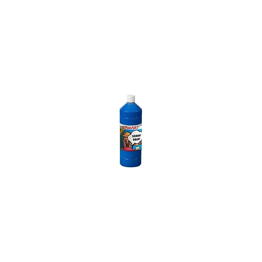Ponart School Paint Tempera Boya 1000 ml. PSP-2211 K.MAVİ
