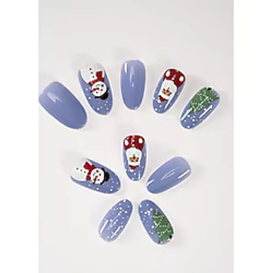 POP Beauty Takma Tırnak Seti, Christmas'a (yılbaşı) Özel Nail Art- Limited Edition