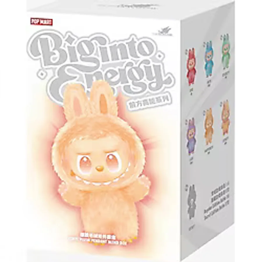 Pop Mart Big Into Energy Series - Vinyl Plush Pendant Blind Box - Labubu - - Renkli