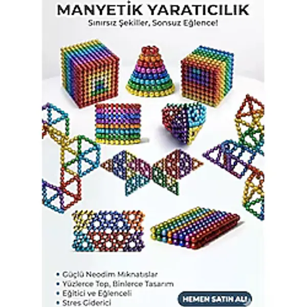 Popüler Sepet 216 Parça 5mm Manyetik Top Seti Sihirli Mıknatıslı Küp Yapı Oyuncak Stres ve Rahatlama İçin Eğlenceli Manyetik Toplar