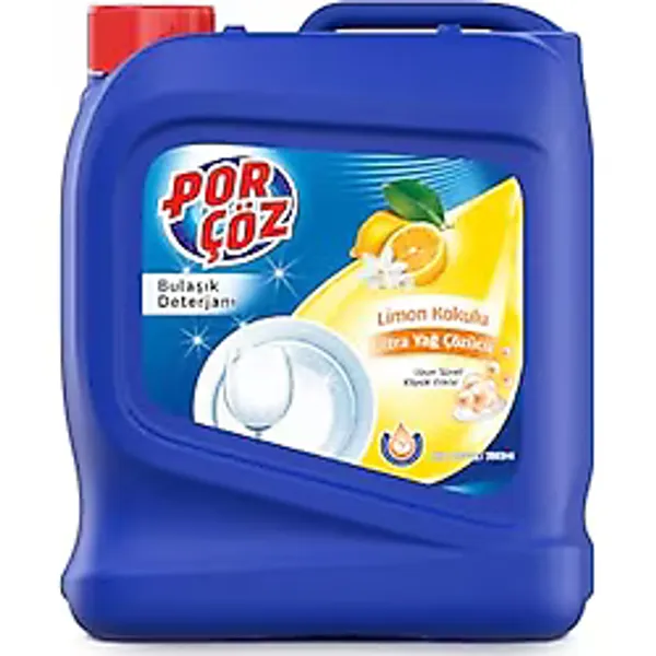 Porçöz Limon Kokulu Sıvı Bulaşık Deterjanı 4 kg
