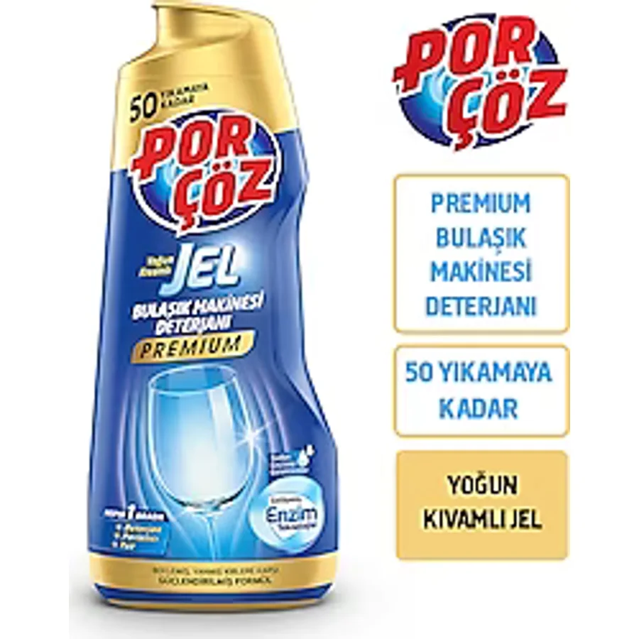 Porçöz Premium Bulaşık Makinesi Jel Deterjanı 900 ml