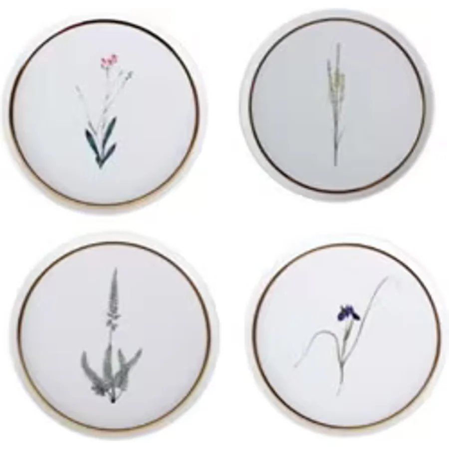 Porland Botanical 21 cm 4 Parça Pasta Tabağı