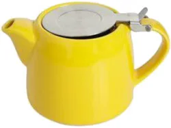 Porland Chai Stoneware Sarı Süzgeçli 600 cc Demlik
