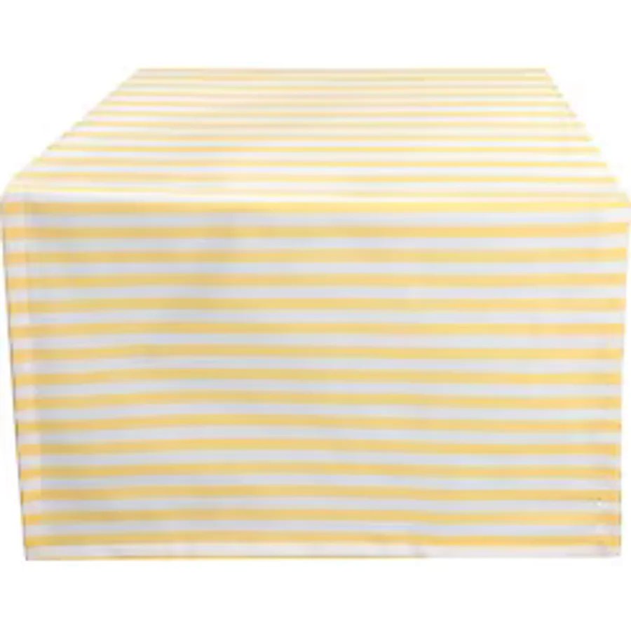 Porland Funky Sarı Çizgili Runner 50x150cm