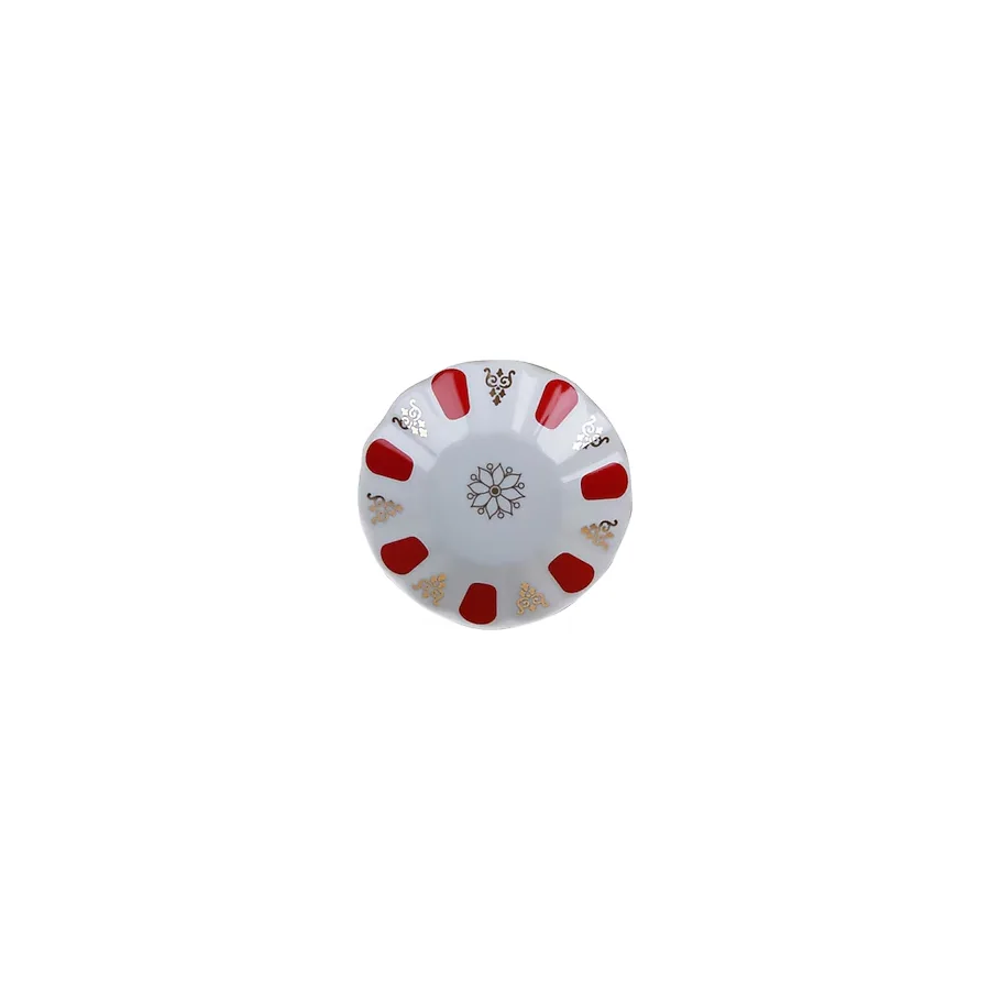 Porland Kırmızı Yaldız 11 cm Çay Tabağı 04POR005231