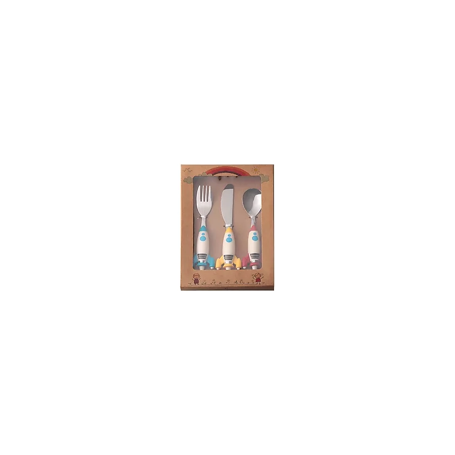 Porland Mini Rocket Çocuk Çatal Kaşık Bıçak Takımı 3 Parça