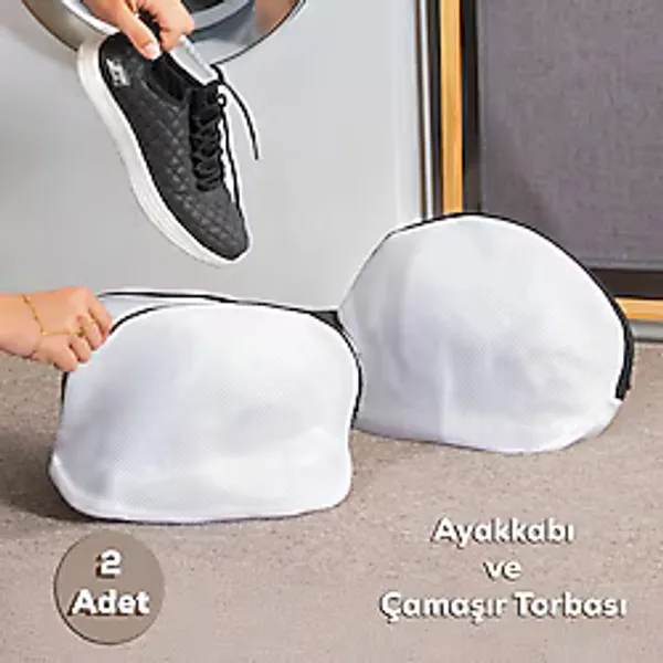 Porsima 3153 2li Çamaşır Ve Ayakkabı Yıkama Filesi