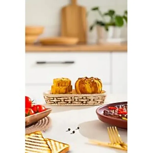 Porsima Mio-038-1 Kuru Pasta Motifli 2li Standlı Tuzluk Biberlik Seti