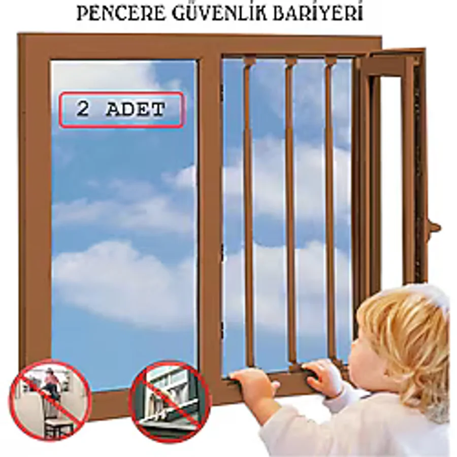 Portatif Korkuluk - Uzayıp Kısalan Korkuluk - Pencere Güvenliği