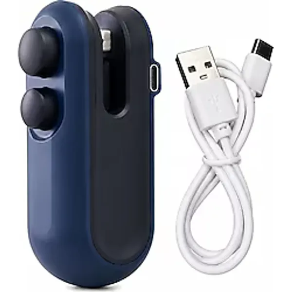 Poşet Isıyla Yapıştırma Kapatma Makinesi Mini Taşınabilir Ambalaj Kapatıcı 2'si 1 Arada Şarjlı Poşet Mühürleme ve Kesme Cihazı