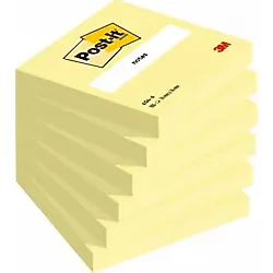 Post-it 3M Post-It 654 76mmx76mm 100 Yaprak Sarı Not Kağıdı 6 Paket