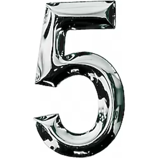 Posta Kutusu Yapışkanlı Rakam Metal Kapı Numarası No:5