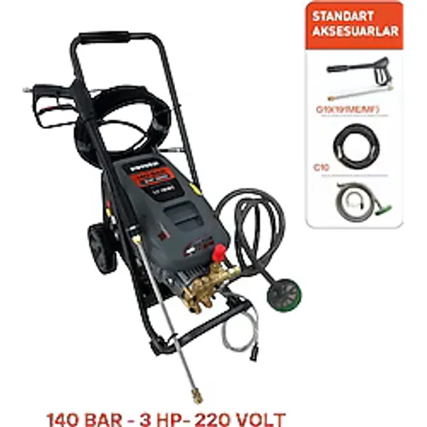 Povver PLT-16MC Endüstriyel Yüksek Basınçlı Yıkama Makinesi - 0603976902