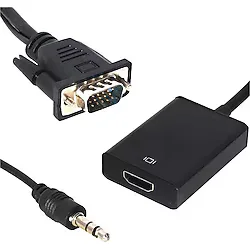 Power Master VGA To HDMI Dönüştürücü Kablo