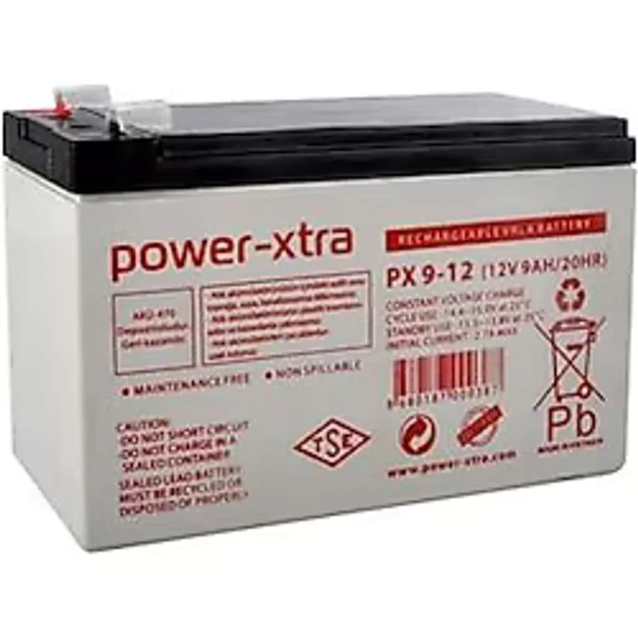 Power-Xtra 12V 9 Ah Bakımsız Kuru Akü