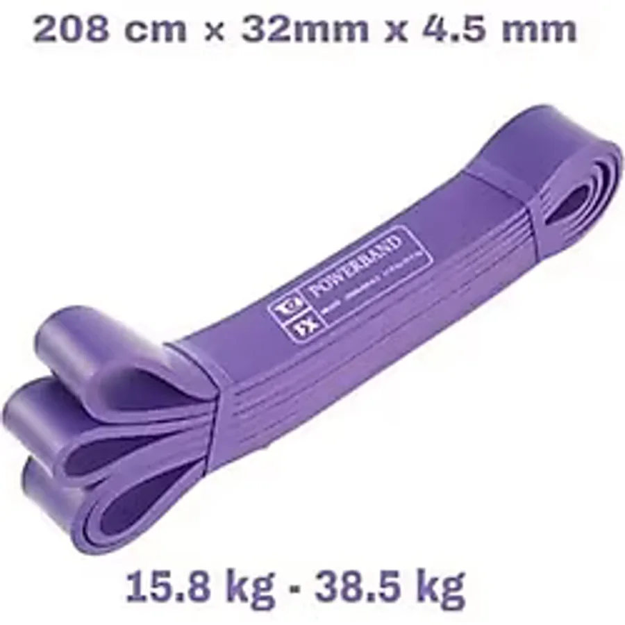 Powerband Direnç Lastiği Ve Egzersiz Bandı Mor X-Heavy