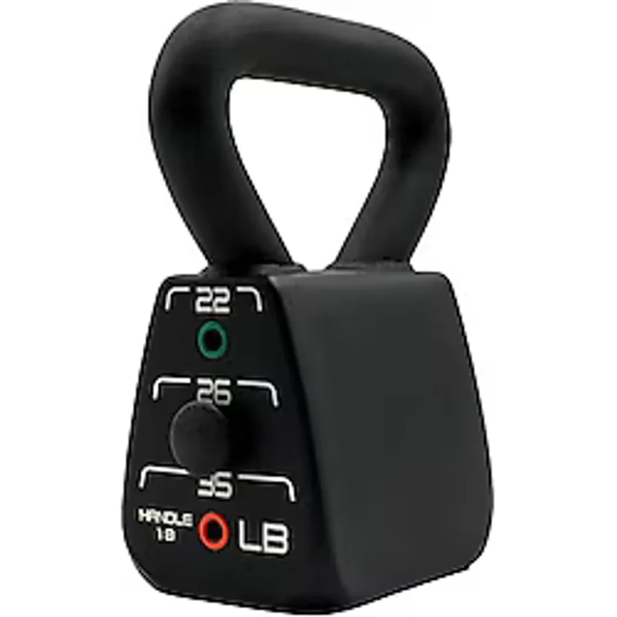 PowerBlock Ayarlanabilir Kettlebell, 18-35 lbs. Ağırlık Seti, Dayanıklı Uzun Ömürlü Yapı, Yenilikçi Egzersiz Ekipmanları, Ev ve Ticari Spor Salonları için Ayarlanabilir Ağırlıklar, Ayarlanabilir