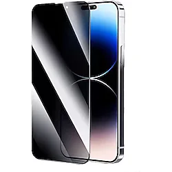 Powerfox Iphone 15 PRO Uyumlu Kırılmaz Cam Privacy Hayalet Tam Kaplayan Ekran Koruyucu