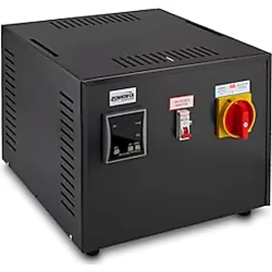 Powerful PSM-1105 5 kVA (5000 VA) Mikro İşlemcili Koruma Üniteli Voltaj Regülatörü Siyah