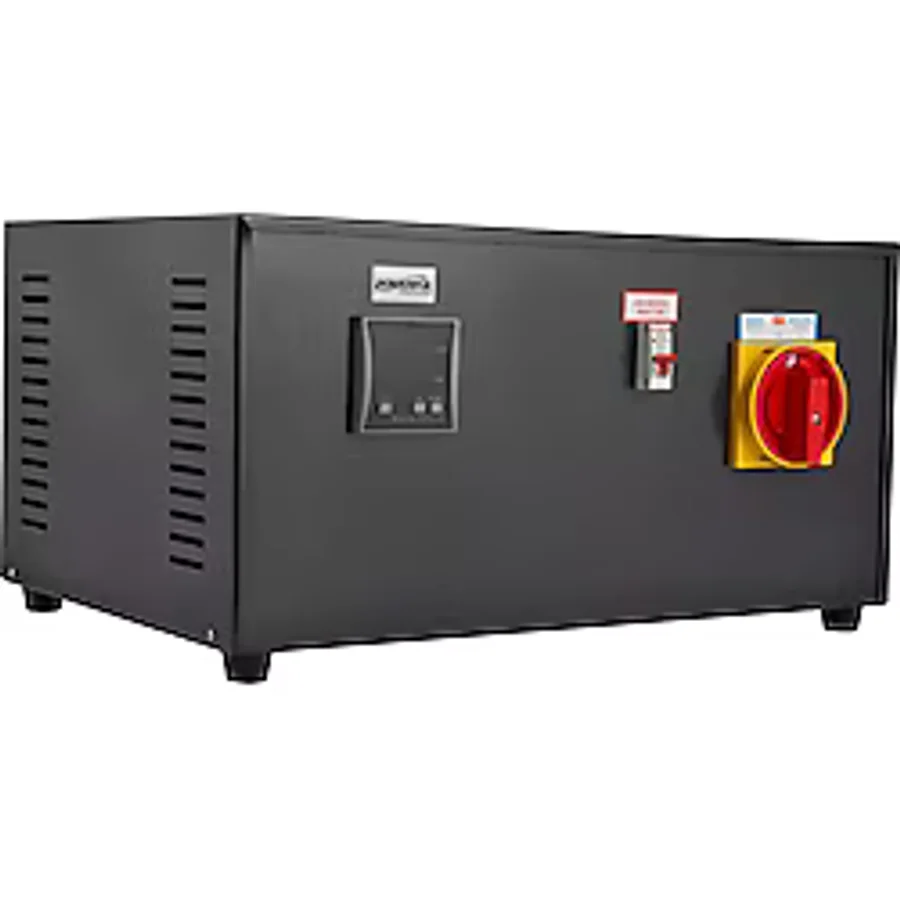 Powerful PSM-1120 20 kVA (20000 VA) Mikro İşlemcili Koruma Üniteli Voltaj Regülatörü Siyah