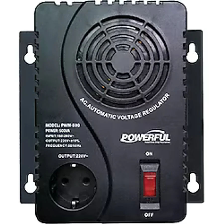 Powerful PWM-500 500VA 250W Kombi, Buzdolabı Otomatik Voltaj Regülatörü