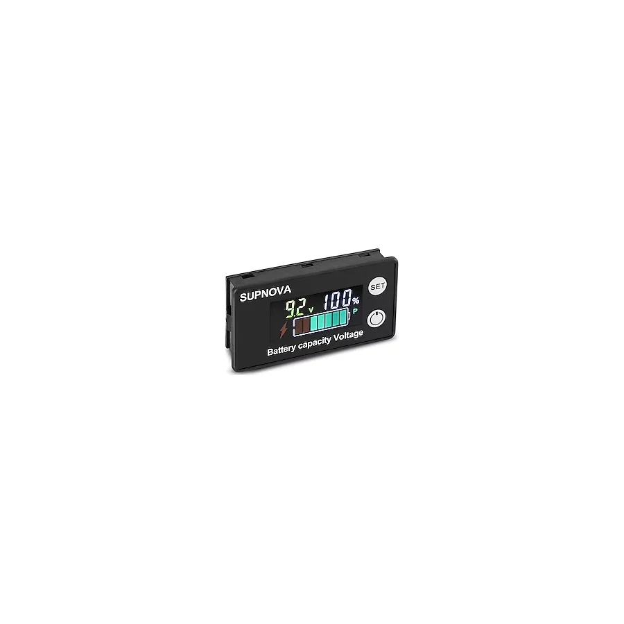 Powermaster Dc 8V-100V Kurşun Asit Lityum Pil Kapasite Göstergesi -Voltmetre Gerilim Ölçer (12V-24V-48V-72V)