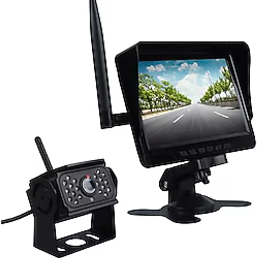 Powermaster Dvr T70-F19 Kablosuz Araç Kamera ve Monitör Seti - Çok Renkli