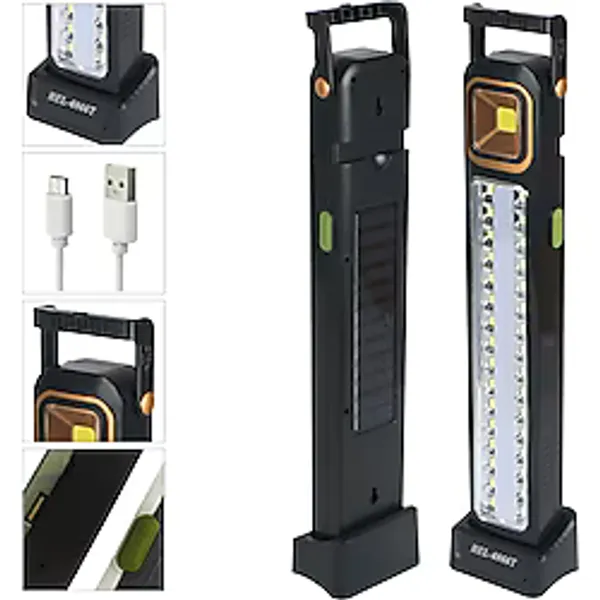 Powermaster HEL-6866T-1 48 Ledli 45W Solarlı+Şarjlı Işıldak - Gün Işığı - 1 - 10 W