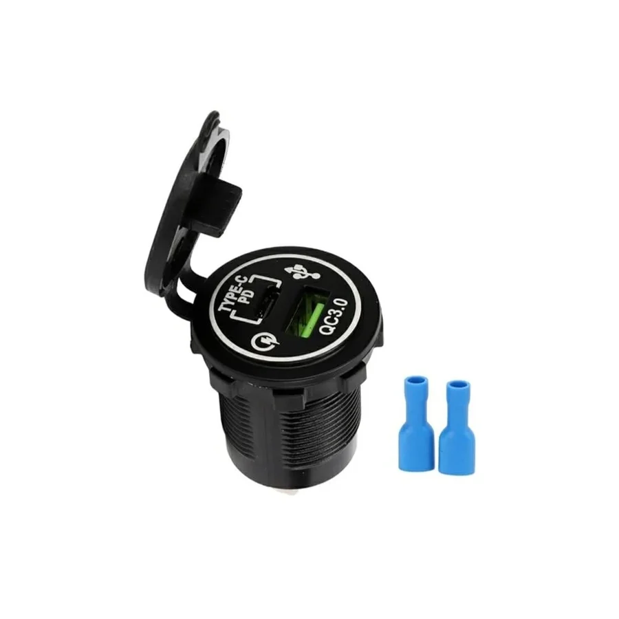 Powermaster Ic-266C-5 Pano Tipi Hızlı Şarj Soketi Usb Qc3.0 + Type-C Pd (Otomobil-Tekne Uyumlu)