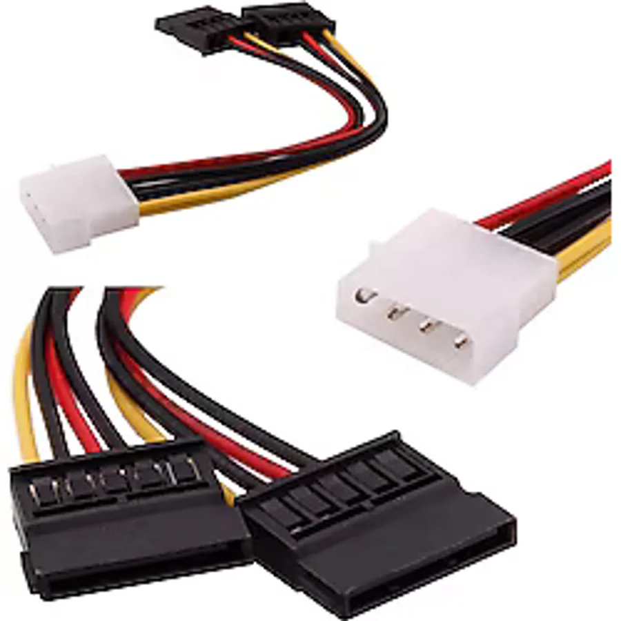 Powermaster İkili Sata Power Kablo