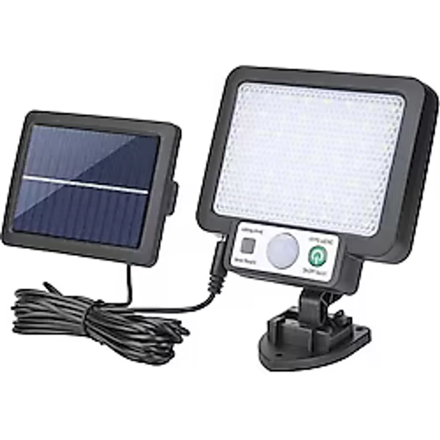 Powermaster JX-F56 Solar Panelli Hareket Sensörlü Üç Modlu Duvar Lambası