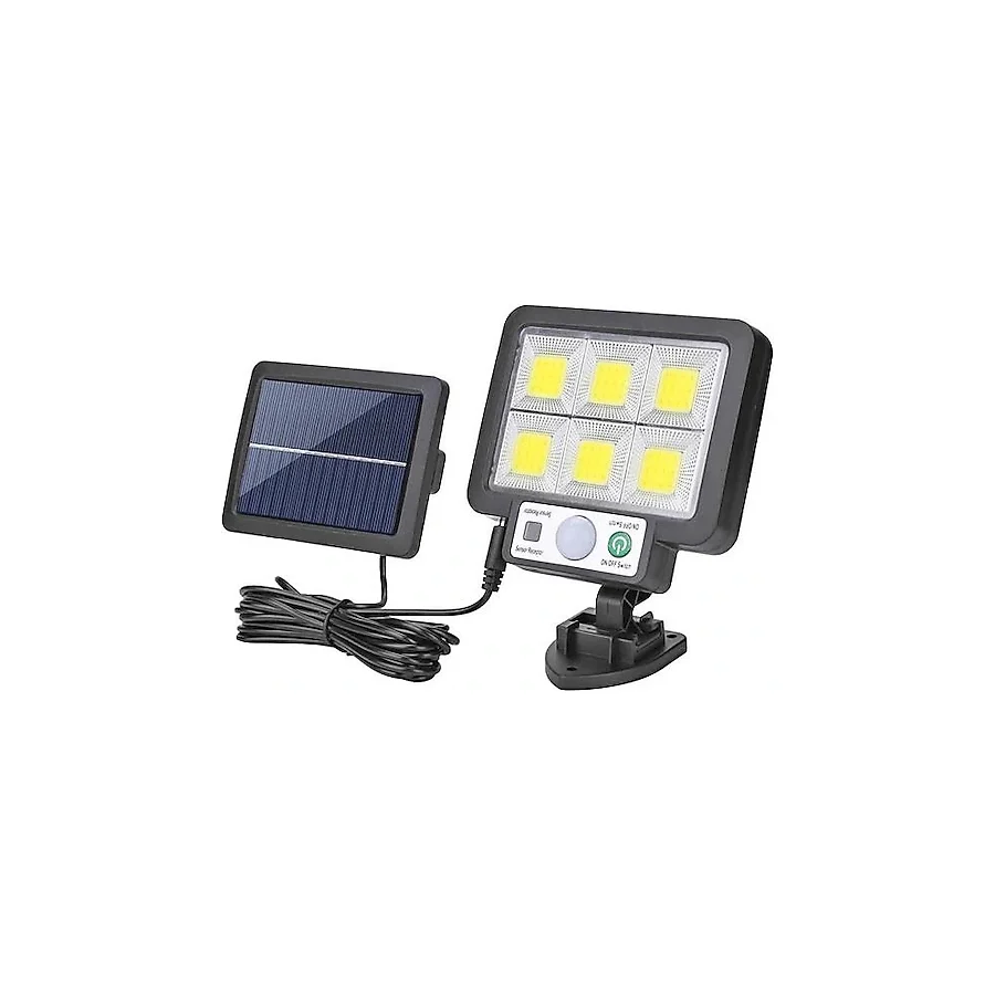 Powermaster JX-F72 Solar Panelli Sensörlü Üç Modlu Duvar Lambası