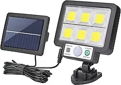 Powermaster JX-F72 Solar Panelli Sensörlü Üç Modlu Duvar Lambası