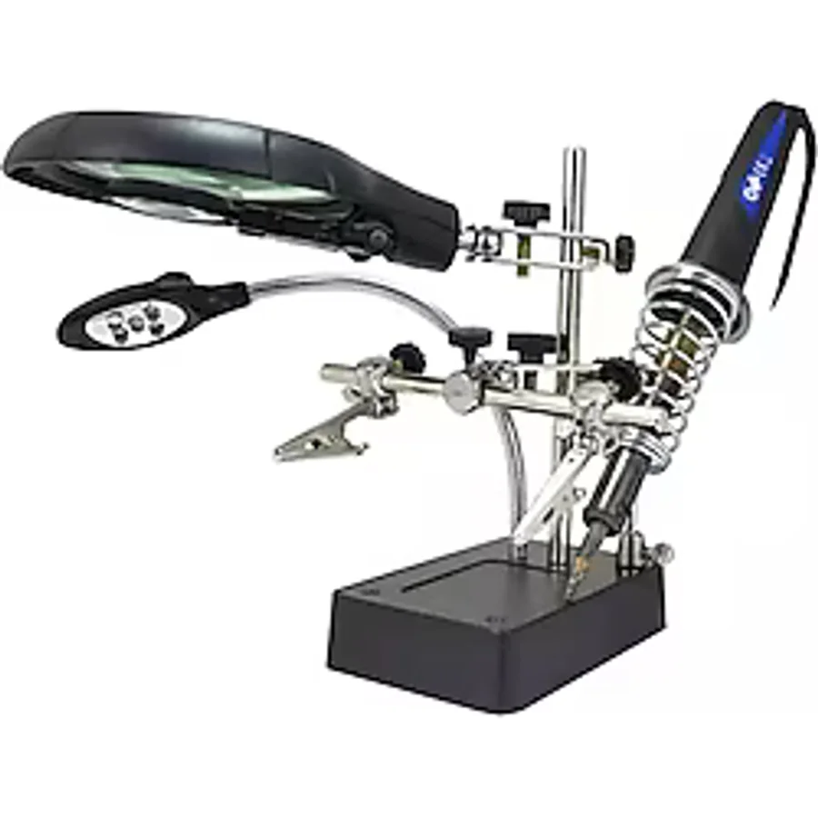 Powermaster MG-16129C Büyüteçli Havya Standı