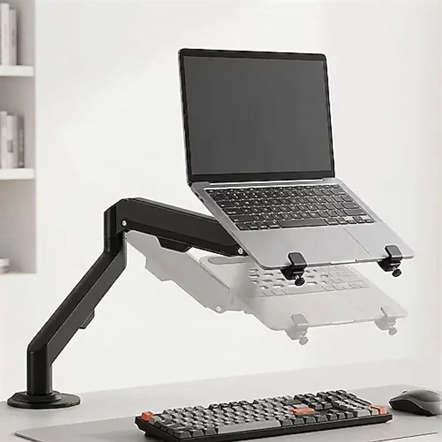 Powermaster Pm-27096 Profesyonel Amortisörlü 2'Si 1 Arada Laptop Ve Monitör Standı