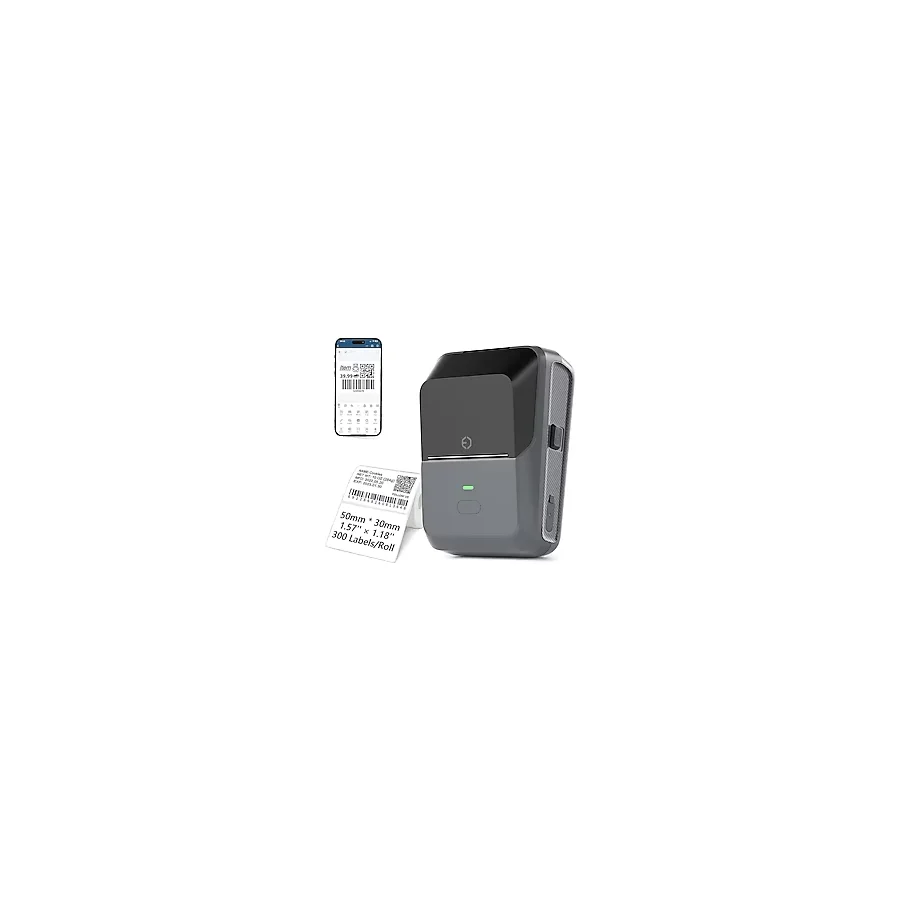 Powermaster Pm-29886 Çok Amaçlı Bluetooth Destekli Taşınabilir Akıllı Termal Etiket Yazıcısı 55 Mm Adisyon Etiket Yazıcı