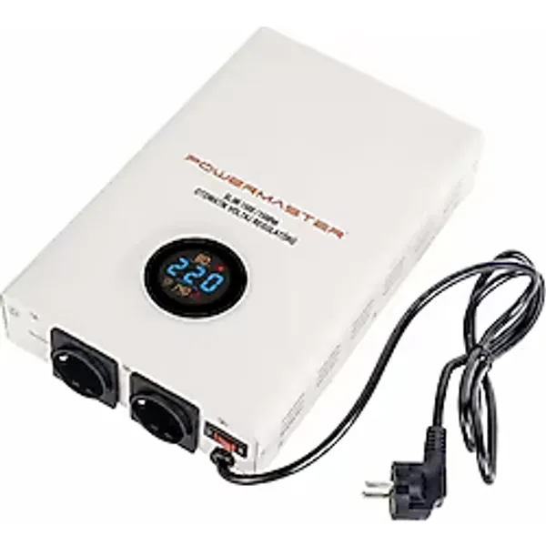 Powermaster SLIM-1500 Otomatik 900 Watt 1500VA Voltaj Regülatörü