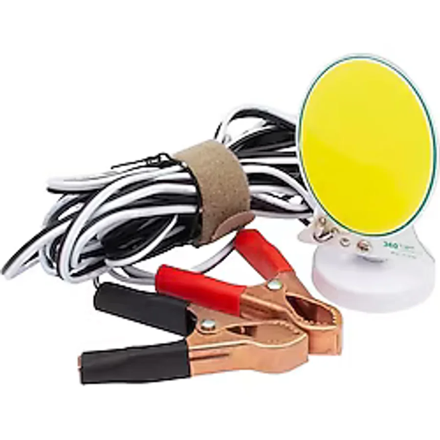 POWERMASTER TM-24 COB LEDLİ 13 WATT AKÜ MAŞALI 4 METRE KABLOLU TAŞINABİLİR SEYYAR PANEL LAMBA