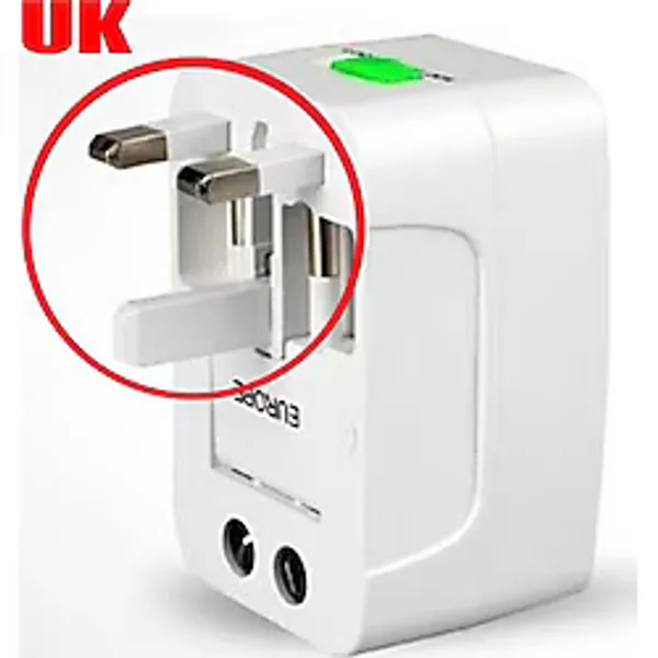 Powermaster Üniversal Yurt Dışı Seyahat Elektrik Priz Fiş Çevirici Dönüştürücü 110-250 Volt Arası