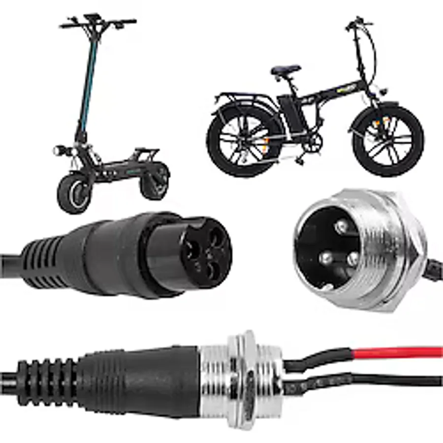 Powermaster3 Pinli Ginger Elektrikli Bisiklet Motosiklet Araç Akü Şarj Konnektörü Erkek / Dişi