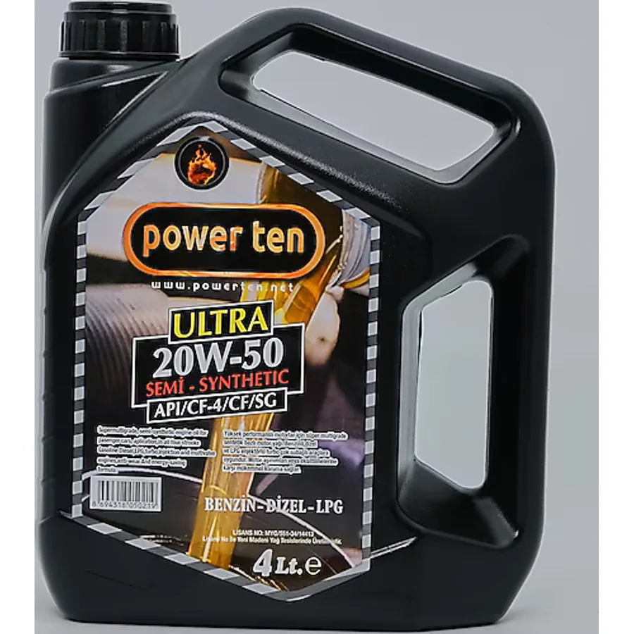 Powerten 20W-50 4 lt Motor Yağı
