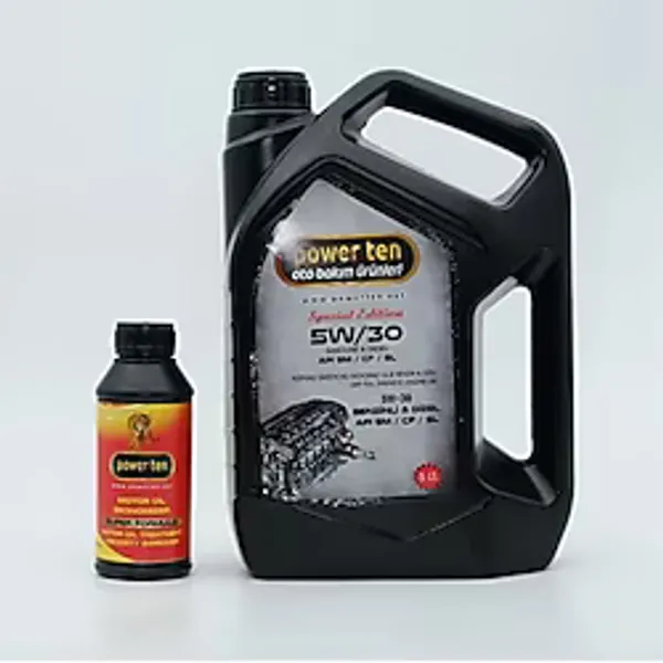 Powerten 5W30 Motor Yağı 5 Litre +Motor Yağ Katkısı 2025