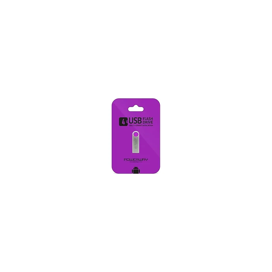 Powerway 4 GB Metal USB Flash Bellek - 256 GB - Çok Renkli
