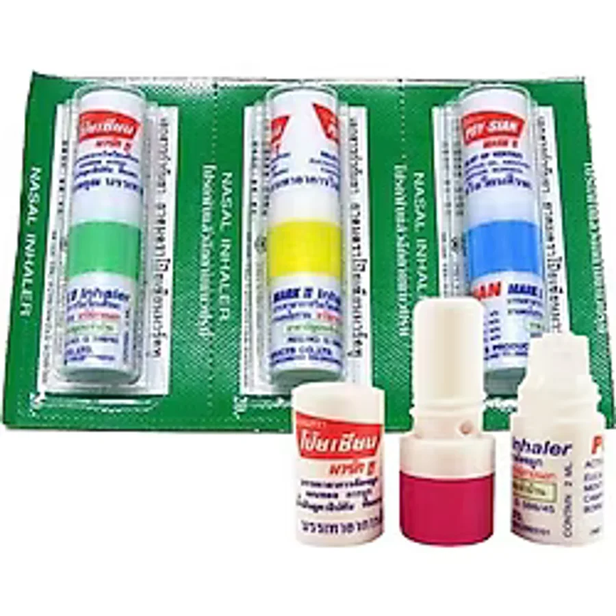 Poy-Sian Aromaterapi Rahatlatıcı Burun Tıkanıklığı Önleyici Nane Aromalı Ferahlatıcı, Uyku Destekçisi 3'lü Paket