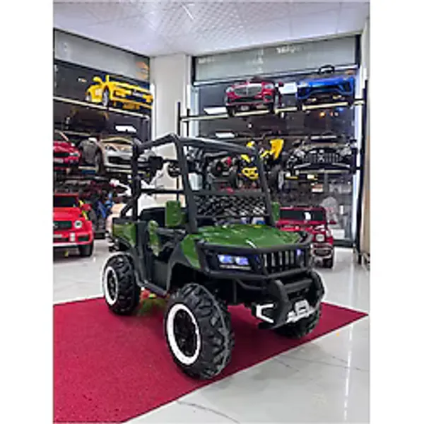 Poyraz Akülü 24 Volt Dev Boy 2 Kişilik Akülü Araba (0-8 Yaş)(Yumuşak Lastikli)
